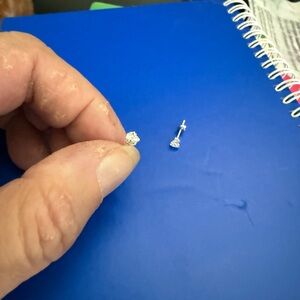 Sparkling Moissanite Sterling Silver Earrings!